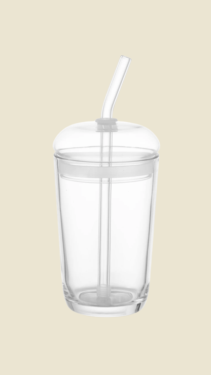 Midori Glass Tumbler with Straw - 16oz